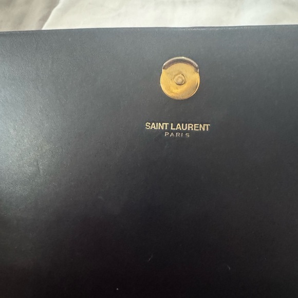 Yves Saint Laurent Black Crossbody with Gold Accents Perfect Condition! - Picture 6 of 8